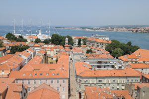 Ausblick über Zadar