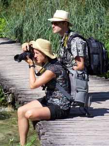 Mirjam und Marcus bei der Arbeit