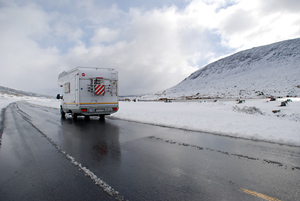 Erster Schnee in Norwegen