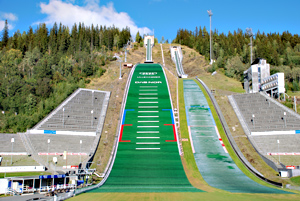 Die Sprungschanzen von Lillehammer