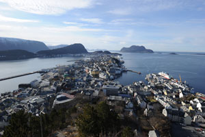 Blick vom Aksla in Alesund